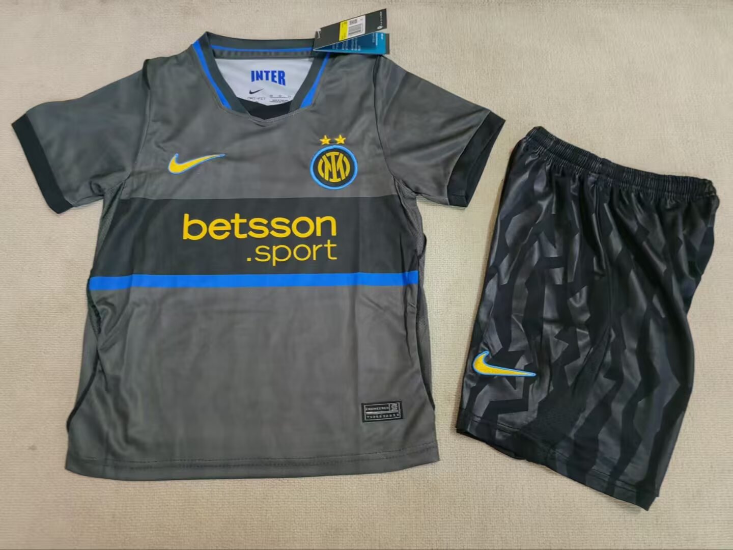 Kids-Inter Milan 26/27 Third Grey Soccer Jersey